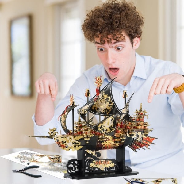 3D Metalli Pulma TUULI BREAKER Sky Ship Mall  Kits DIY Jigsaw Lelu