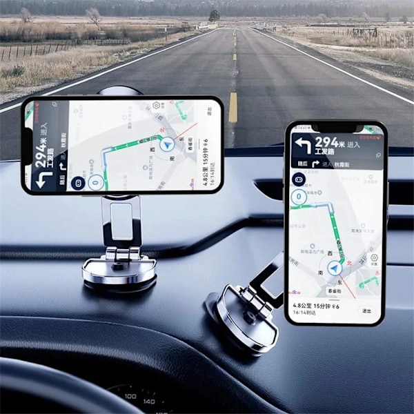 1080 Kierrettävä Magneettinen Auto Puhelin Teline Magneetti Älypuhelin Tuki GPS Taitettava Puhelin Kiinnike Autossa