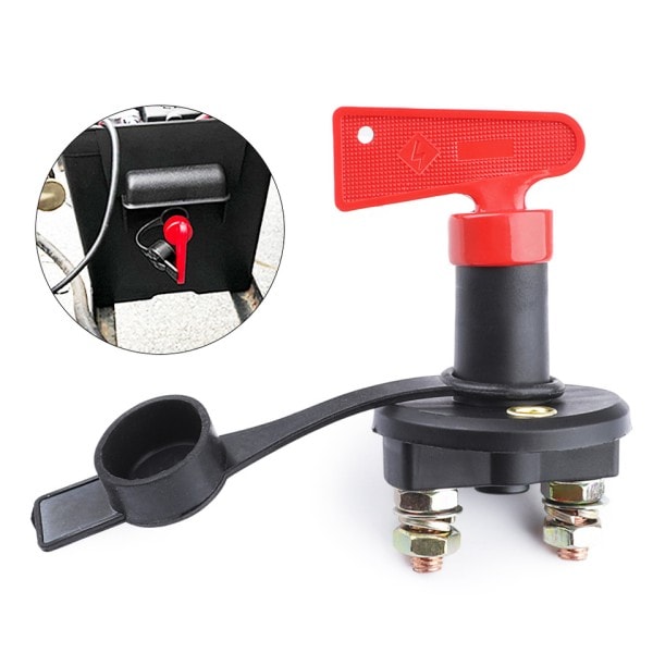 300A 12V Röd Knyt Klipp Av Döda Batteri Switch Huvud Fordon Modifierad Isolator Frånskiljare Bil Strömbrytare