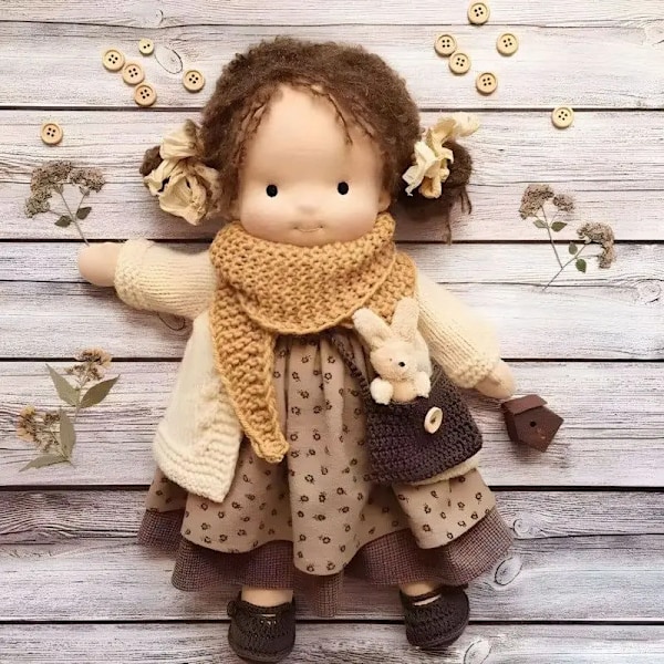 Söt plysch docka tjej infödd emalj docka artist handgjorda kawaii barn's överraskning gåvor dockor