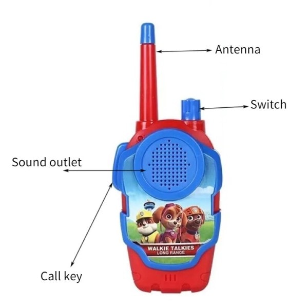 Walkie Talkies Set Barn Walkie Radio Tecknad Barn Radio Intertelefon Förälder-barn leksaker