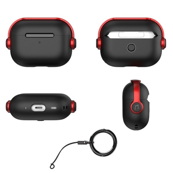 Airpods Pro 2 Case 2 Generation 2022 Med Lanyard Clasp Creative Hörlurar Låsning Hörlurar skydd