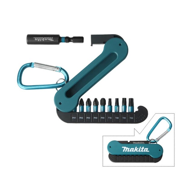 Makita E-15849 Skruvmejsel Bit Set 10st Hexagonal Kors Elektrisk Skruvmejsel Bits Magnetisk Sleeve