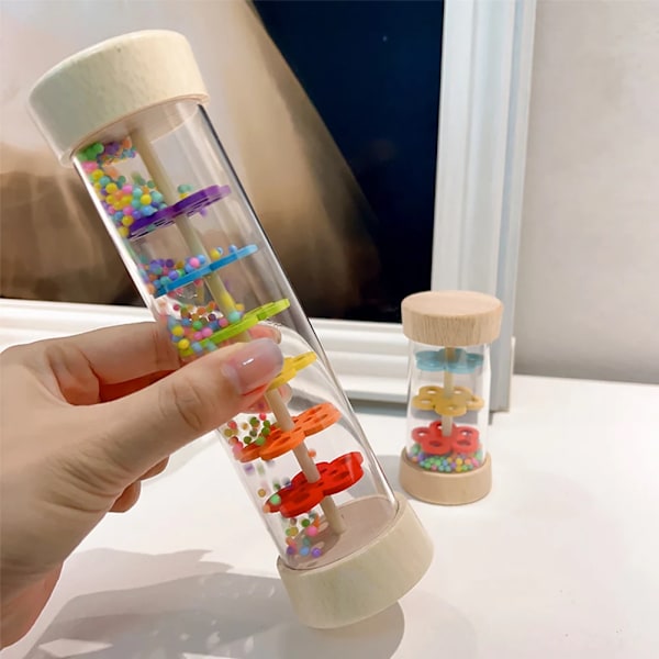 Rain Stick Lelu Lasten Sensorinen Kehittelevä Rytmi Shaker Rainmaker sylinteri