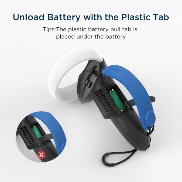 Top Version Controller Grips Tillbehör För Oculus Quest 2 Olik Färg Hand Rem