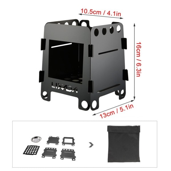 Vikbar ved spis utomhus spis portabel utomhus picknick kock grill brännare titan camping spis