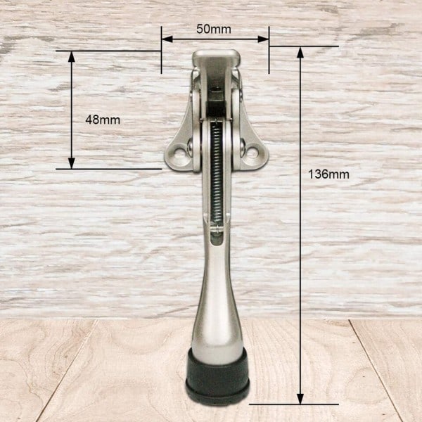 Justerbar pedaler dörr stoppare heavy duty mute zink legering dörr stopp