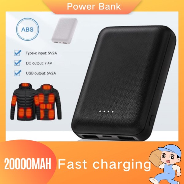 20000mAh Power Bank Portable USB Oplader Hurtig Opladning Ekstern Batteri Pack