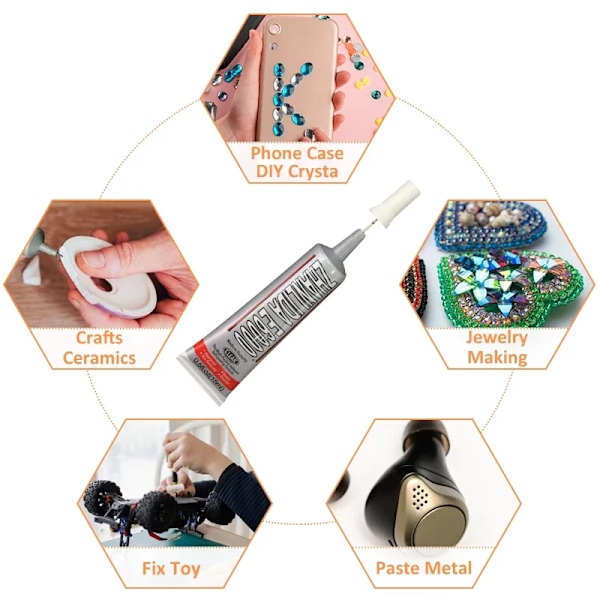 110 ml lim för rhinestones kristall gör-det-själv hantverk verktyg nålar epoxi lim stark för smycken hantverk fix lim hem svetsning fluxverktyg
