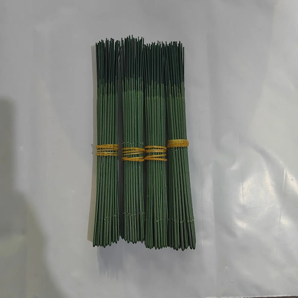 200 stykker Plastkledd Jern Blomster Stengel For Kunstig Hortensia Rose 6.69tommers Blomst Hode Pinn Stang Bryllup Dekor Tilbehør