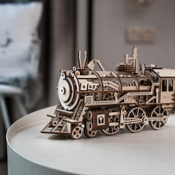 3D Mekanisk Model Træ Model Bygning Klods Kits Samling Legetøj