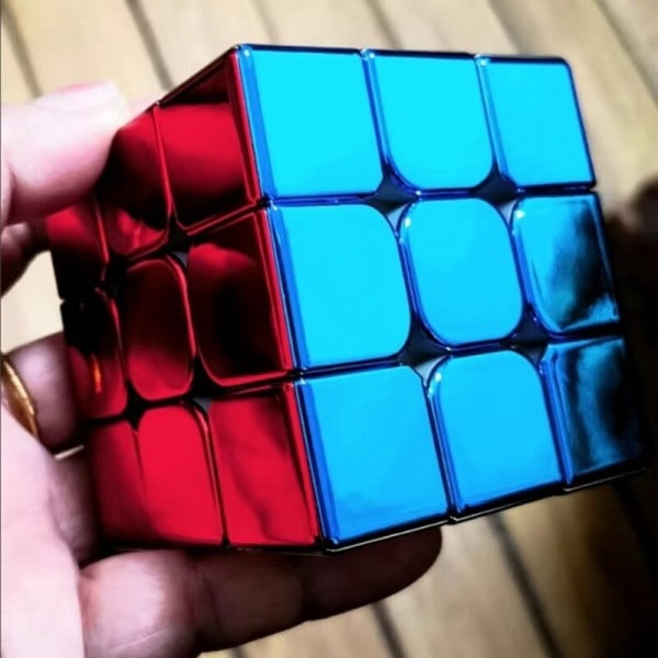 Magnetisk Speed Cube 3x3x3 Plating Magic Fidget Cube Leker