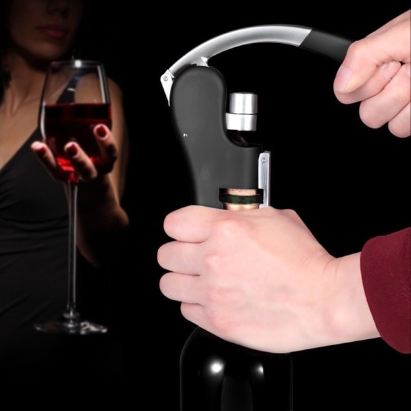 Kanin vin flasköppnare vin flaska spak skruvdragare öppnare