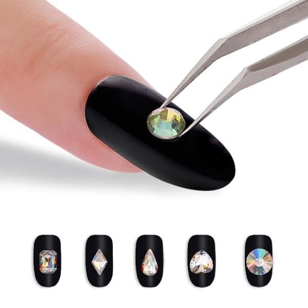 5 bitar Snabb torkande nagelkonst lim tips glitter UV akryl rhinestones dekorationer nagel lim falsk spets multipurpose manikyr verktyg