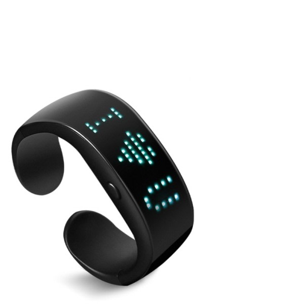 LED Display Armband Lysande Armband Bluetooth APP Redigering Glödande Armband