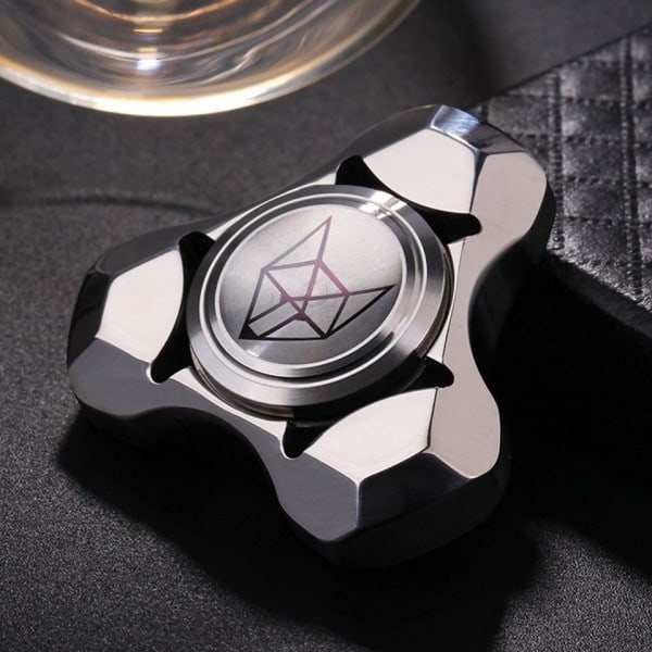 Rustfritt stål Hånd Spinner Fidget Silent Bearing Sink Legering Metal Ball Mute Edc Leker