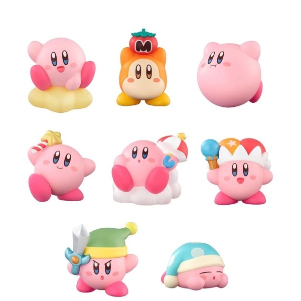 1 bilder Anime Spel Kirby Figur Rosa Kirby Waddle Dee Doo Söt Tecknad Samla Mini Leksaker Dockor Action Leksak