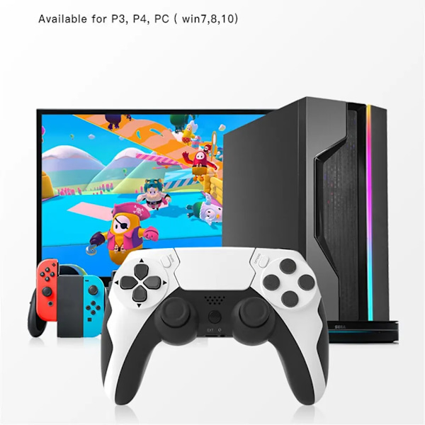 Trådlös Gamepad med Six Axis Gyroscope Game Controller For PS4 PS3 Console
