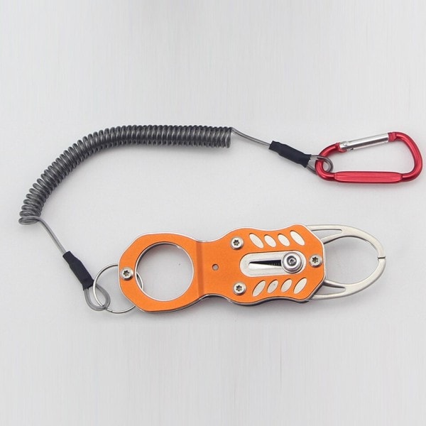 Fish Grip Utendørs Bærbar Lås Pesca Fiske Tackle verktøy Fish Llip Clip Folding Gripper