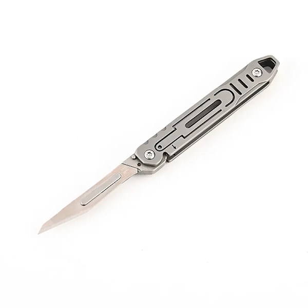 Rustfrit stål foldning skalpel medicinsk foldning kniv EDC udendørs udpakning lomme kniv