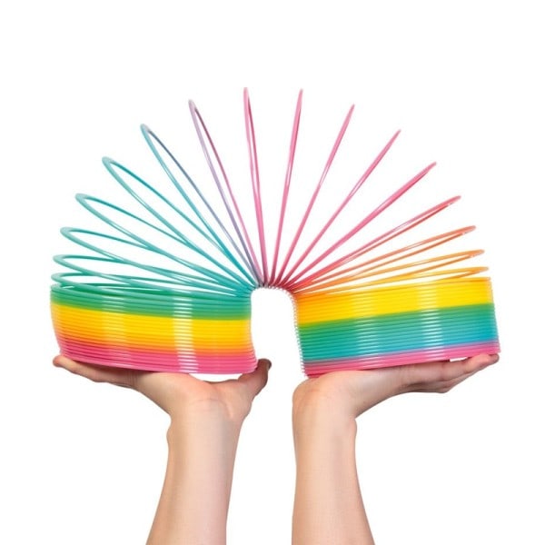 Farge Rainbow Circle Magic Circle Ned Trapper Creative Dekompresjon 7 farger fjær ring Barn Leker