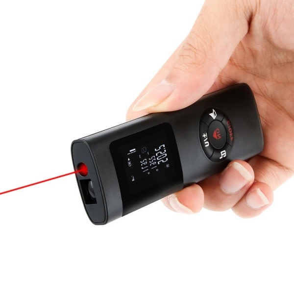 Mini laser etäisyys mittari 40m 60m mitta infrapuna etäisyysmittari USB  ladattava kannettava kädessä pidettävä laser 8fce | Fyndiq