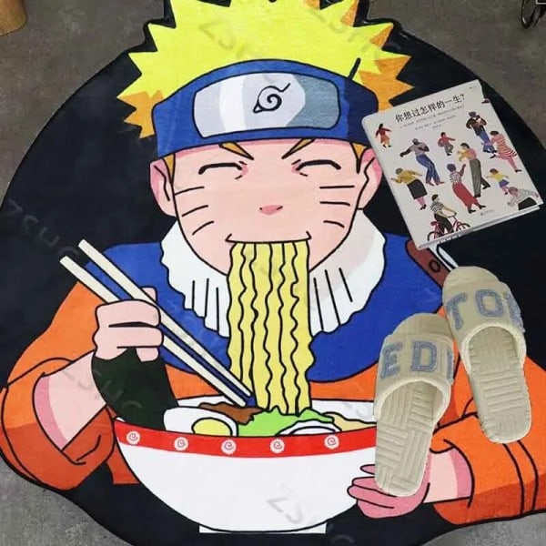 Anime Naruto Irregular Shape Custom Tæpper Stue Værelse Bad Køkken Mat Manga Kawaii Blødt Tæppe
