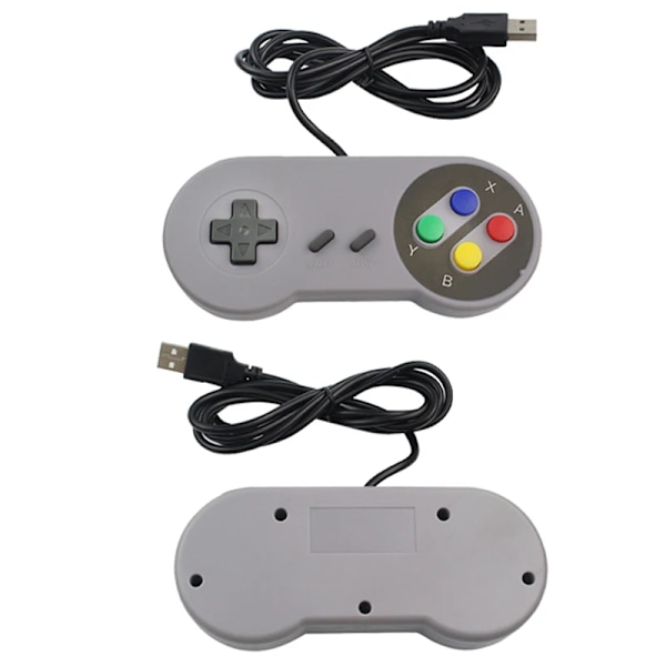 2 bitar USB Gamepad Retro Gaming Joystick Wired Controller for Linux SNES Game