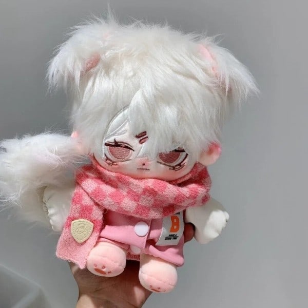Monster Pink Peach Plushie Söt Plysch Doll Stuffed Klänning Up Cospslay Anime Toy Figur Xmas presents