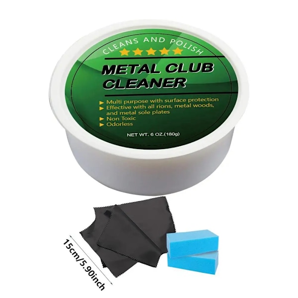 Golf Club Polering Kit Safe Lugtfri ridse fjerner