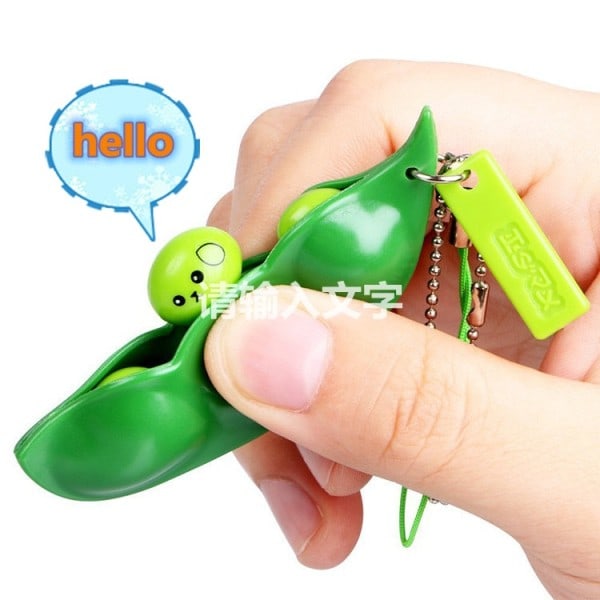 Pack Anti Stress Herneet Squishy Squeeze Decompression lelut Kawaii Funny Antiestres pavut avaimenperä lapsi aikuiset lelu
