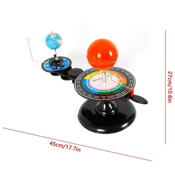 Solar System Model Roterende Solar System Jorden Og Månen Omkring Solen Børn Legetøj