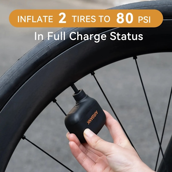 Mini Bärbar Cykel Pump Uppladdningsbar Air Inflator 100PSI 5V Typ-C Cykel Tillbehör för Bike Schrader Presta