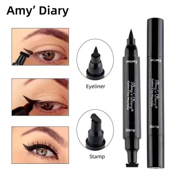 Eyeliner Big Seal Stamp Professional Svart Långvarig Vattentät