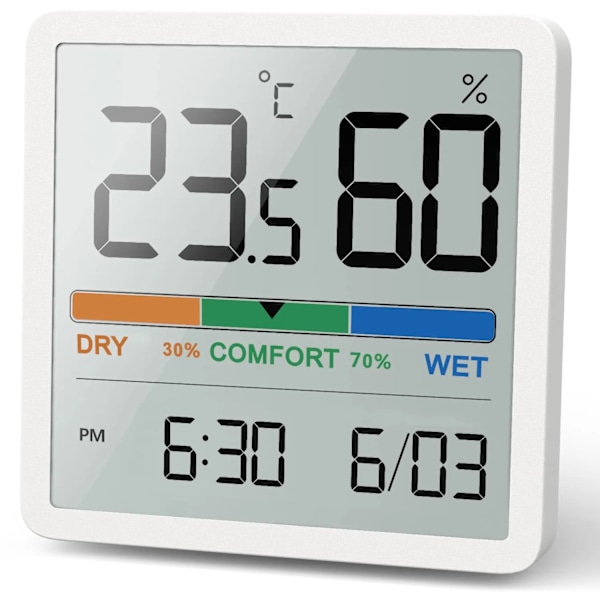 Digital Hjem Indendørs Temperatur Fugtighed Måler LCD Digital Termometer Hygrometer Sensor Måler Vejr Station