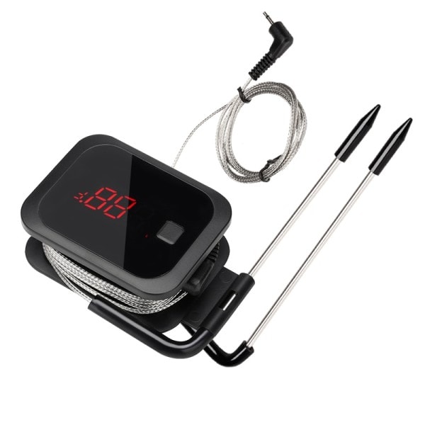 Lämpömittari Ruoka Ruoanlaitto Bluetooth Langaton BBQ Lämpömittari IBT-2X Kaksoisanturi ja ajastimella