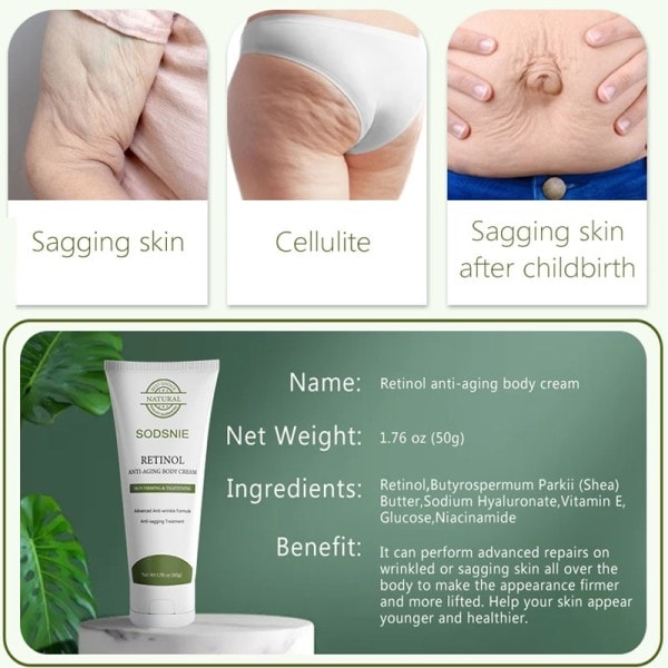 Anti cellulite Krop creme Collagen Anti aldring Forbedre Slapning Hud Fjern