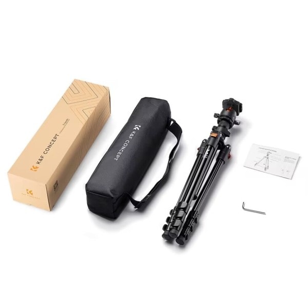Kamera Stativ för DSLR Bärbart Aluminium Rese Stativ med 360 graders Panorama Ball Head Quick Release