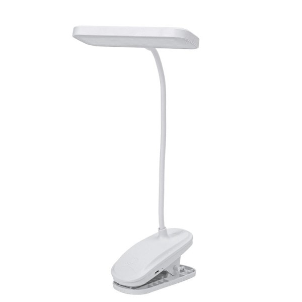 Fleksibel bord lampe med klemme trinnløs dimming led bord lampe