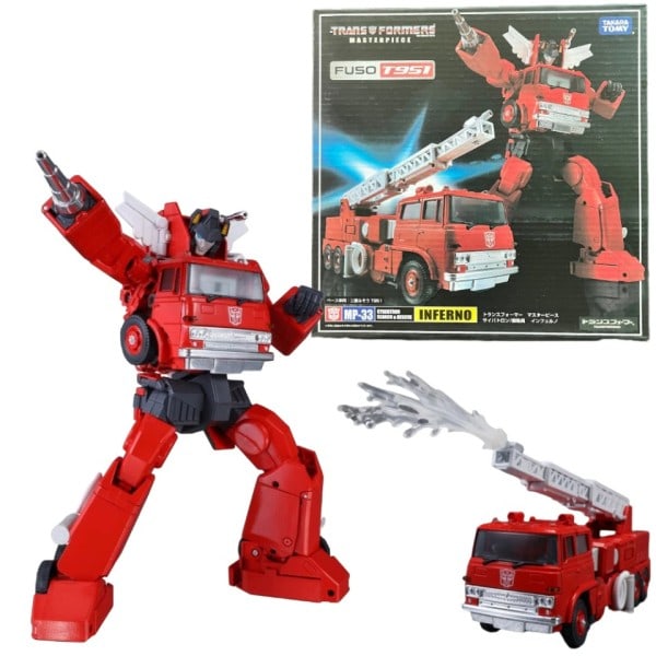 Transformation Inferno G1 Serie Version Action Figur Samling Robot Legetøj