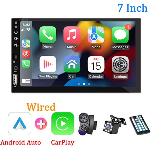 7 tuuman auto radio 1 Din Carplay Android Auto Multimedia soitin