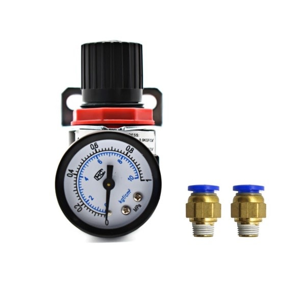 Mini luft tryk aflastning kontrol kompressor regulator behandling enheder ventil med måler  4MM-16MM fitting