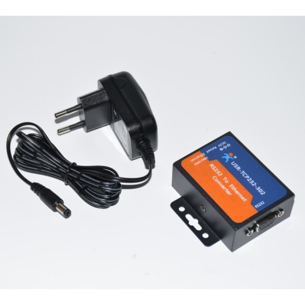 USR-TCP232-302 RS232 till TCP IP omvandlare Serial till Ethernet support DNS DHCP Inbyggd webbplats