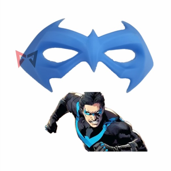 Nightwing Cosplay Prop Eye Patch Naamio Sininen Väri Halloween juhliin joulu