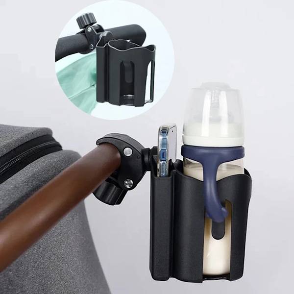 Baby klapvogn vand kop holder med mobil telefon holder
