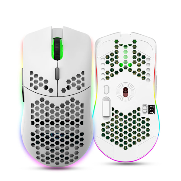 RGB 2.4G Trådlös Gaming Mus RGB Belysning Laddning Mus med Justerbar DPI Ergonomisk Design för Skrivbord Bärbar dator