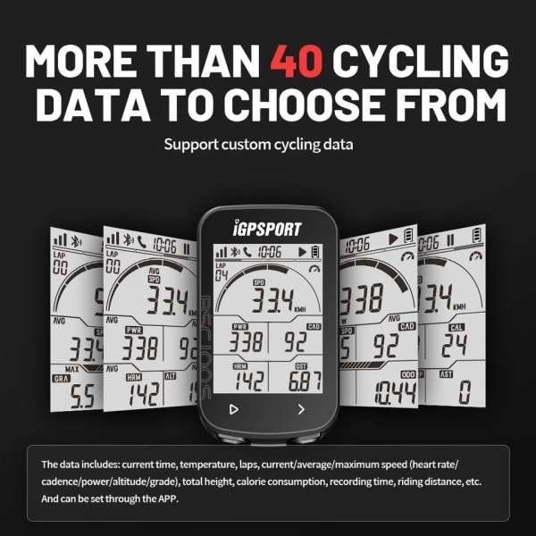 GPS Cykel Computer BSC100S Cykel Trådløs Speedometer Cykel Digital Stopur Cykling Kilometertæller