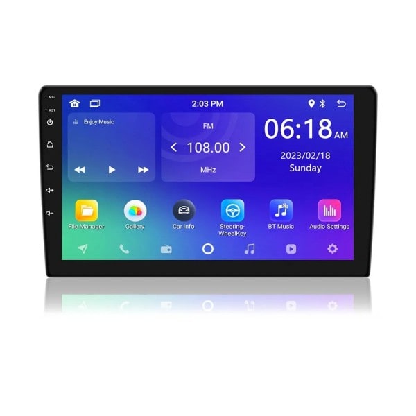 Android 11 Bil Radio Autoradio 32G 2 Din 9" Universal WIFI GPS Bil Audio Multimedia Player