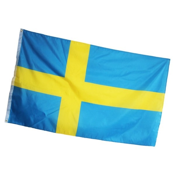 Wave 90X150cm SWE SE Kongeriket Sverige Flagg Sverige Flagg Banner