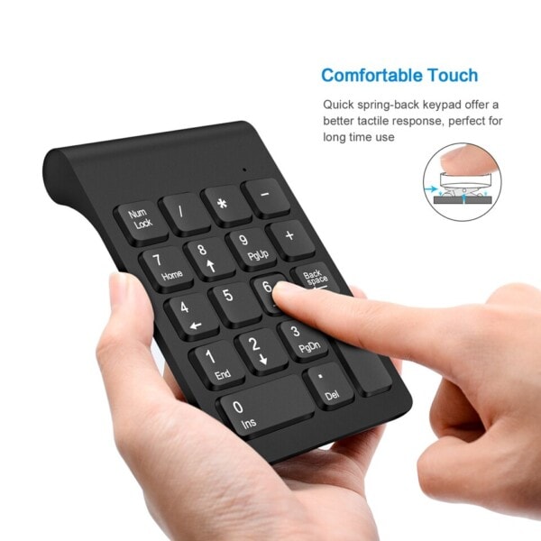 Trådløs Tastatur Mini Digital Nummer Numerisk Tastatur